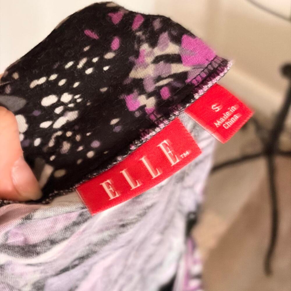 Elle Butterfly Print Y2K Top S - Picture 4 of 5